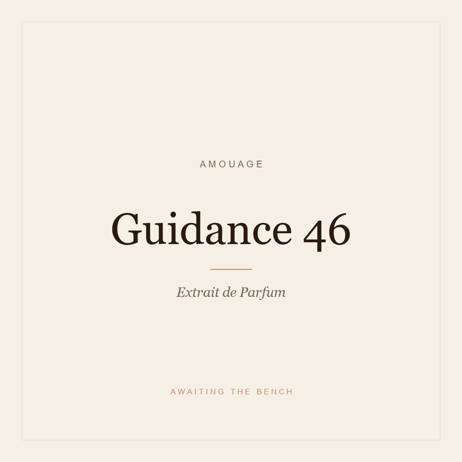 Amouage Guidance 46 Extrait Decant — Travel Size Perfume Sample
