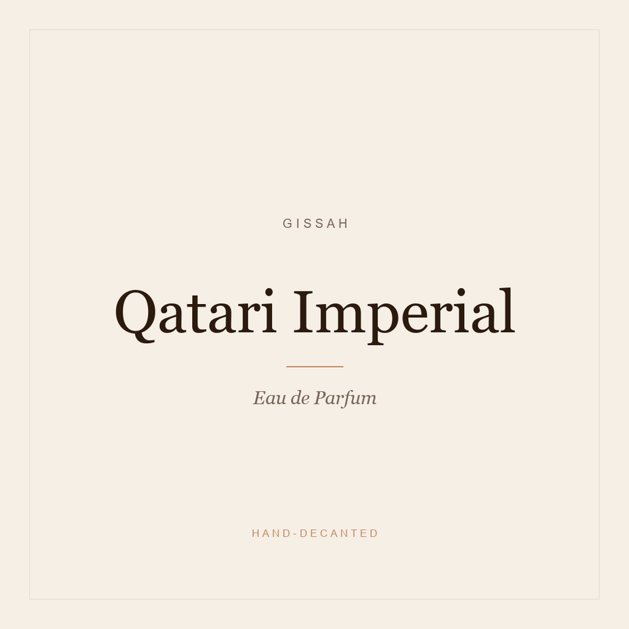 Gissah Qatari Imperial EDP Decant — Travel Size Perfume Sample