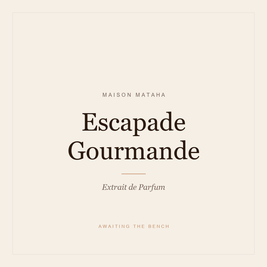 Maison Mataha Escapade Gourmande Extrait Decant — Travel Size Perfume Sample