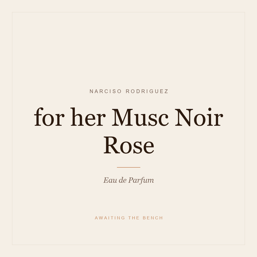 Narciso Rodriguez for her Musc Noir Rose EDP Decant — Travel Size Perfume Sample