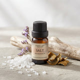 Salt fragrance oil in a 10ml amber glass bottle, fresh ocean perfume oil for making your own perfume, SCENT + ART