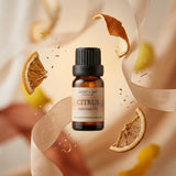 Citrus fragrance oil in a 10ml amber glass bottle, bright citrus perfume oil for making your own perfume, SCENT + ART