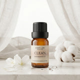 Clean fragrance oil in a 10ml amber glass bottle, fresh clean perfume oil for making your own perfume, SCENT + ART