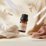 Clean fragrance oil in a 10ml amber glass bottle, fresh clean perfume oil for making your own perfume, SCENT + ART
