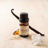 Sugar fragrance oil in a 10ml amber glass bottle, sweet warm perfume oil for making your own perfume, SCENT + ART