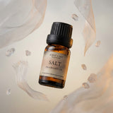 Salt fragrance oil in a 10ml amber glass bottle, fresh ocean perfume oil for making your own perfume, SCENT + ART